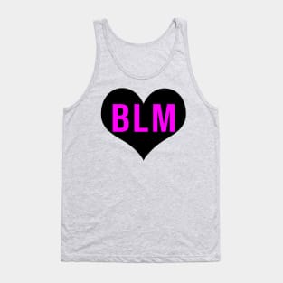 BLM - Black Lives Matter - With Black Heart Tank Top